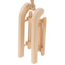 Artikel Deko Schlitten zum Aufhängen für Weihnachtsbaum 6cm 6St