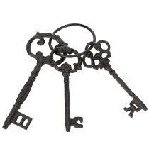 Artikel Deko Schlüsselring antike Schlüssel als nostalgisches Wohnaccessoire 27cm