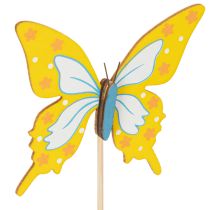Artikel Blumenstecker Bastelbedarf Schmetterlingsmotiv zur Verschönerung von Geschenkverpackungen 28,5cm 12St
