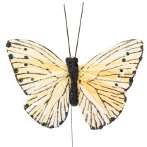 Artikel Deko Schmetterlinge auf Draht für farbenfrohe Tischdekorationen 7cm 12St