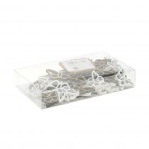 Artikel Holzschmetterling Weiß/Natur 3cm - 4,5cm 48 St