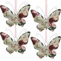 Schmetterling zum Hängen Metall Dekohänger 7cm Frühlingsdeko 12St
