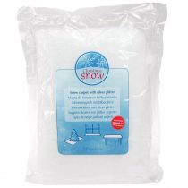 Artikel Schneedecke Glimmer Schneeteppich mit Silberglitter 120×80cm