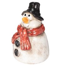 Artikel Schneemann Figur mit rotem Schal Weihnachtsdekoration 10cm