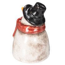 Artikel Schneemann Figur mit rotem Schal Weihnachtsdekoration 10cm