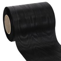 Artikel Schwarzes Kranzband 125mm 25m - Elegantes Trauerband für Floristik und Dekoration, Schleifenband aus Acetat