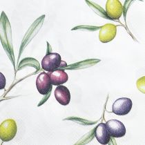 Artikel Servietten mit Oliven Sommer Tischdeko 33x33cm 20St