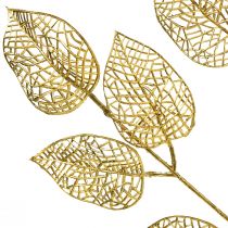 Skelettblätter Künstlich Willowblätter Gold Zweig Deko 63cm