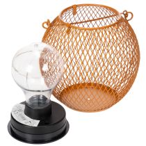 Artikel Solarlaterne LED für stimmungsvolle Gartenbeleuchtung im attraktiven Metall Design 12cm