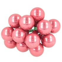 Artikel Weihnachtskugeln am Draht Set Mini glänzend Spiegelbeeren 20mm 140St