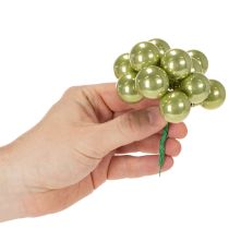 Artikel Mini Weihnachtskugeln am Draht Bunte Spiegelbeeren 25mm 140St