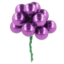 Artikel Mini Weihnachtskugeln am Draht Bunte Spiegelbeeren 25mm 140St