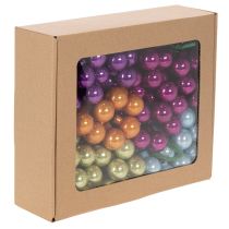 Artikel Mini Weihnachtskugeln am Draht Bunte Spiegelbeeren 25mm 140St