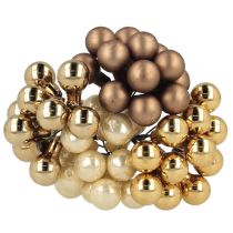 Artikel Spiegelbeeren Ø1,5cm Braun-Gold 140 St
