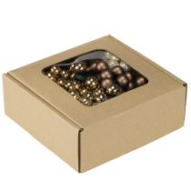 Artikel Spiegelbeeren Ø1,5cm Braun-Gold 140 St