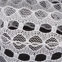Artikel Zierband mit Spitze Baumwolle Feine Bordüre auf Rolle 25mm 10m