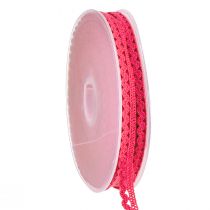 Artikel Dekoband Pink Schmuckband Zierband Spitze B9mm L20m