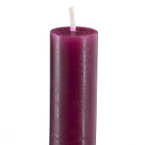 Artikel Stabkerzen durchgefärbt Burgund 22×240mm 12 St