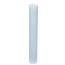 Artikel Stabkerze blau für Kerzenständer und Tischdekoration 34x240mm 4St