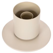 Artikel Stabkerzenhalter modern mit Glaszylinder und Sockel 31cm