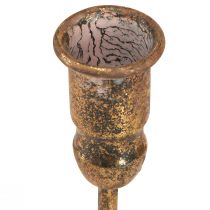 Artikel Stabkerzenhalter Antik Für 4 Kerzen Gold 18×18cm H16,5cm