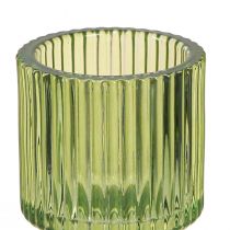 Artikel Stabkerzenhalter Glas Teelichthalter Grün H8cm 4 St