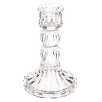 Artikel Kerzenhalter transparent Design klassisch Tischdekoration 12cm 2St