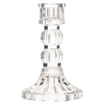 Artikel Kerzenhalter transparent Design klassisch Tischdekoration 12cm 2St