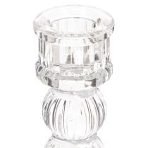 Artikel Kerzenhalter transparent Design klassisch Tischdekoration 12cm 2St