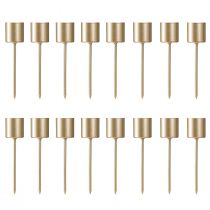 Artikel Stabkerzenhalter Mattgold Kerzenhalter zum Stecken Ø24mm 11cm 16 St