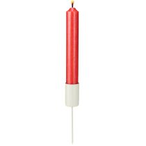 Artikel Stabkerzenhalter Metall am Stab Kerzenhalter Beige H11cm 4 St
