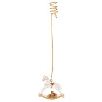 Artikel Weihnachtsbaumkerzenhalter Schaukelpferd 20cm 3St