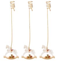 Artikel Weihnachtsbaumkerzenhalter Schaukelpferd 20cm 3St