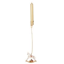 Artikel Weihnachtsbaumkerzenhalter Schaukelpferd 20cm 3St