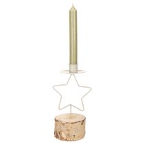 Artikel Kerzenhalter Stern mit Holzsockel für Kerze 20cm