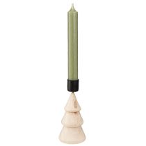 Artikel Stabkerzenhalter Tannenbaum Deko Holz Natur H13cm 4 St