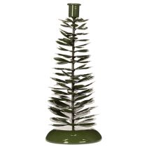 Artikel Kerzenständer Tannenbaum Grün Metall-Dekoration 28cm