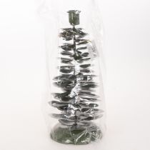 Artikel Kerzenständer Tannenbaum Grün Metall-Dekoration 28cm