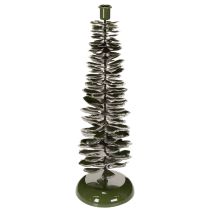 Artikel Kerzenständer in Tannenbaum-Optik Grün Metall 45cm
