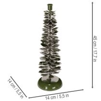 Artikel Kerzenständer in Tannenbaum-Optik Grün Metall 45cm