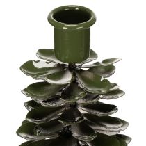 Artikel Kerzenständer in Tannenbaum-Optik Grün Metall 45cm