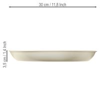 Artikel Stabkerzenhalter für 4 Kerzen Kerzenschale Grau Metall Ø30cm