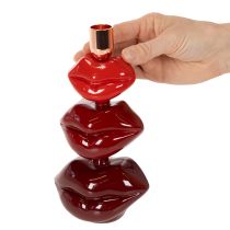 Artikel Kerzenständer Lippen glänzend Modernes Design 21cm