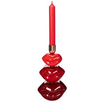 Artikel Kerzenständer Lippen glänzend Modernes Design 21cm