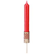 Artikel Stabkerzenhalter zum Stecken Gold Ø22mm H10cm 4 St