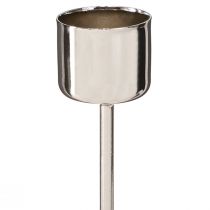 Artikel Stabkerzenhalter zum Stecken Silber Ø22mm 10,5cm 12 St