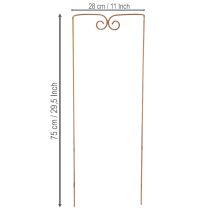 Artikel Rankgitter Rankhilfe Geschwungenes Deko-Element für Beete und Pflanztöpfe 75cm