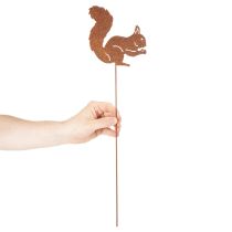 Artikel Gartenstecker Eichhörnchen Rost Dekostecker für Beet und Blumentopf 52cm 2St