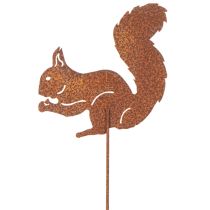 Artikel Gartenstecker Eichhörnchen Rost Dekostecker für Beet und Blumentopf 52cm 2St