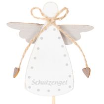 Artikel Dekostecker Engel aus Holz Schutzengel Figur am Stab 31cm 12St